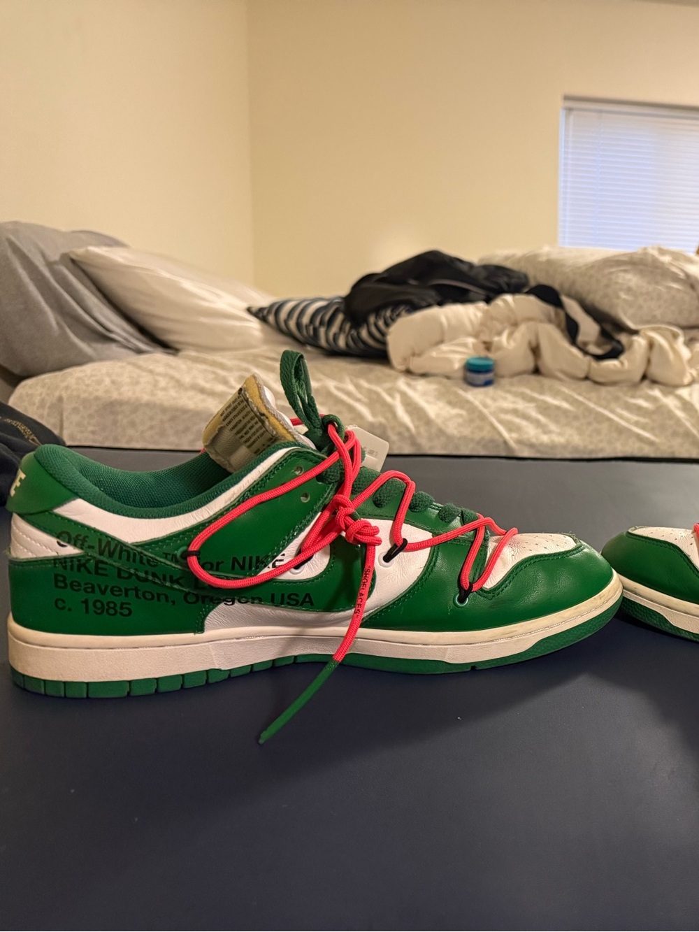 Nike Dunk Low x off white ‘pine green’ #sneakers #lifestyle